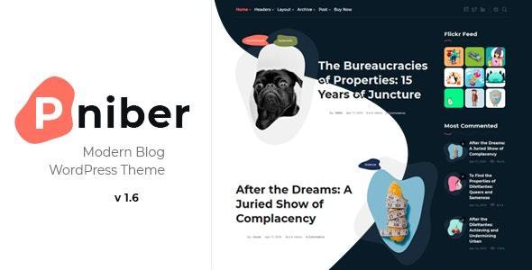 Pniber – Modern Blog WordPress Theme