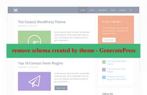 remove schema Generatepress